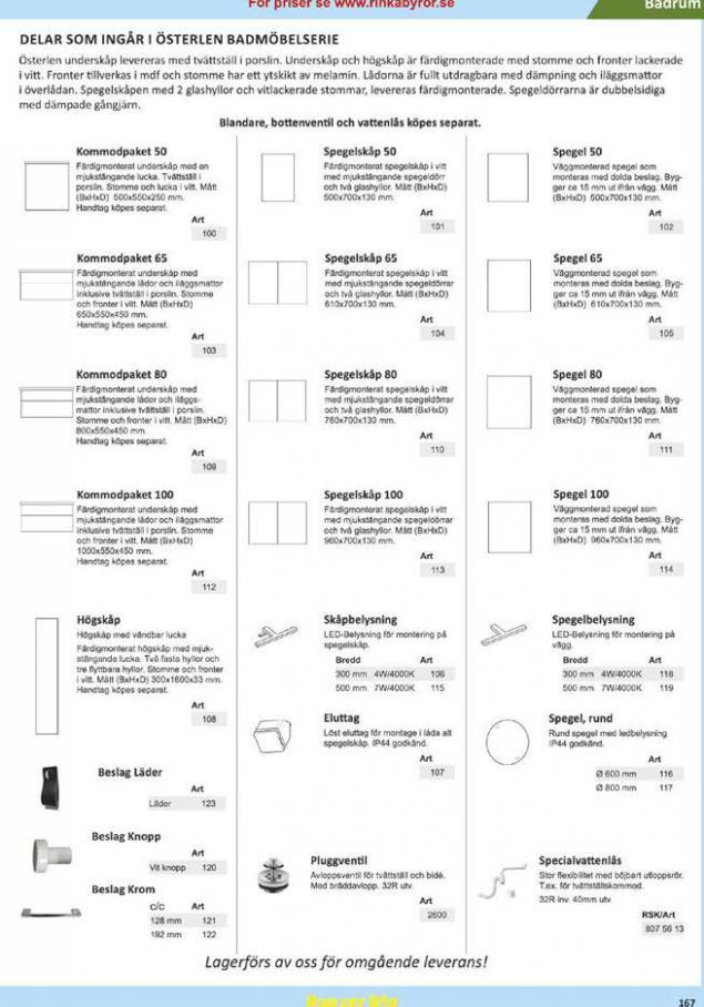  Rinkaby Rör Erbjudande Katalog 34 . Page 167