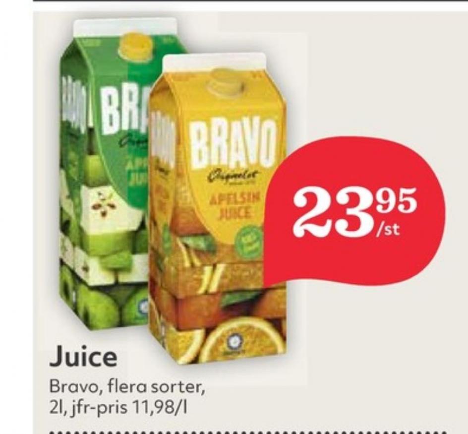 Bravo, Juice, Hemköp november 2020