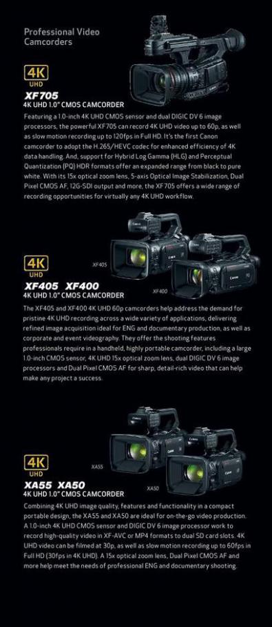  Canon Professional Camcorder . Page 2