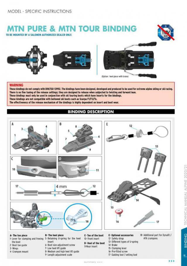  Salomon Tech Manual Alpine 2020-21 . Page 91