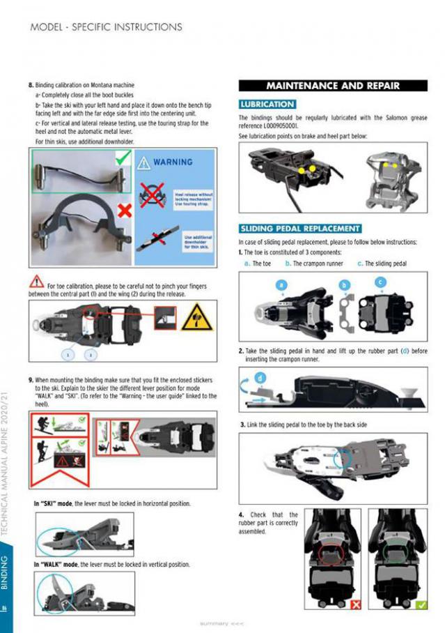  Salomon Tech Manual Alpine 2020-21 . Page 86