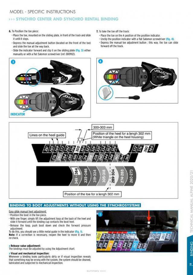  Salomon Tech Manual Alpine 2020-21 . Page 29