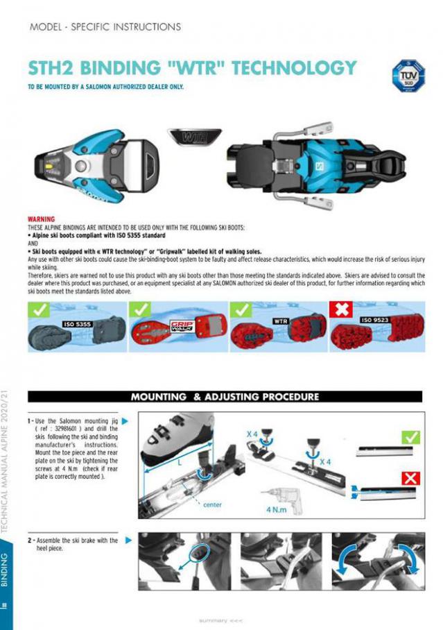  Salomon Tech Manual Alpine 2020-21 . Page 88