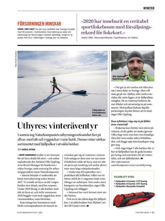  Naturkompaniet Erbjudande Vinter 2021 . Page 87