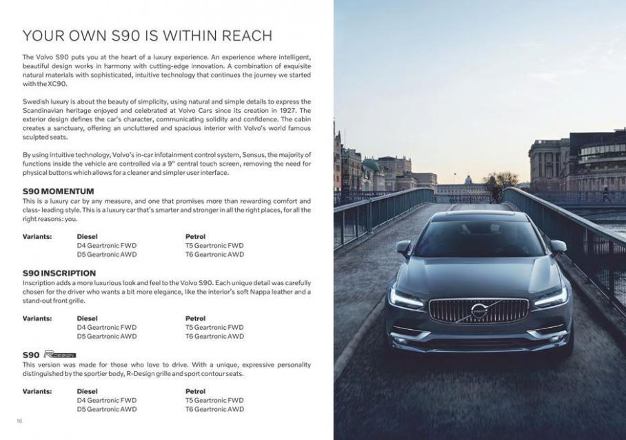  Volvo S90 . Page 16