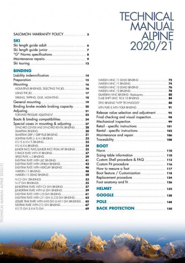  Salomon Tech Manual Alpine 2020-21 . Page 2