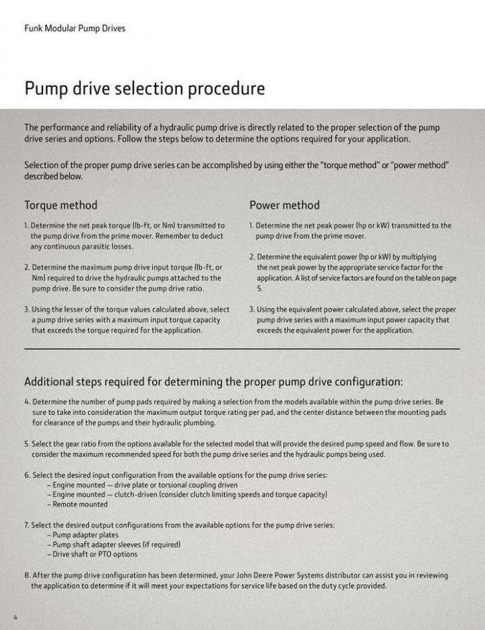  Pump Drive Selection Guide . Page 4