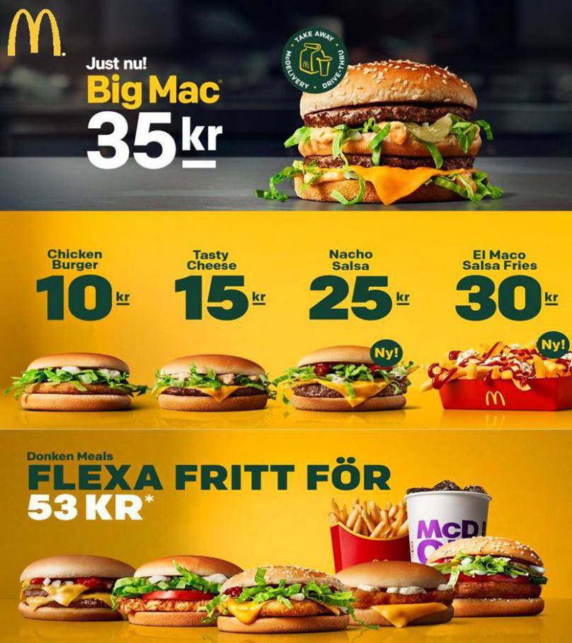 Vår meny . McDonald's (2021-02-28-2021-02-28)