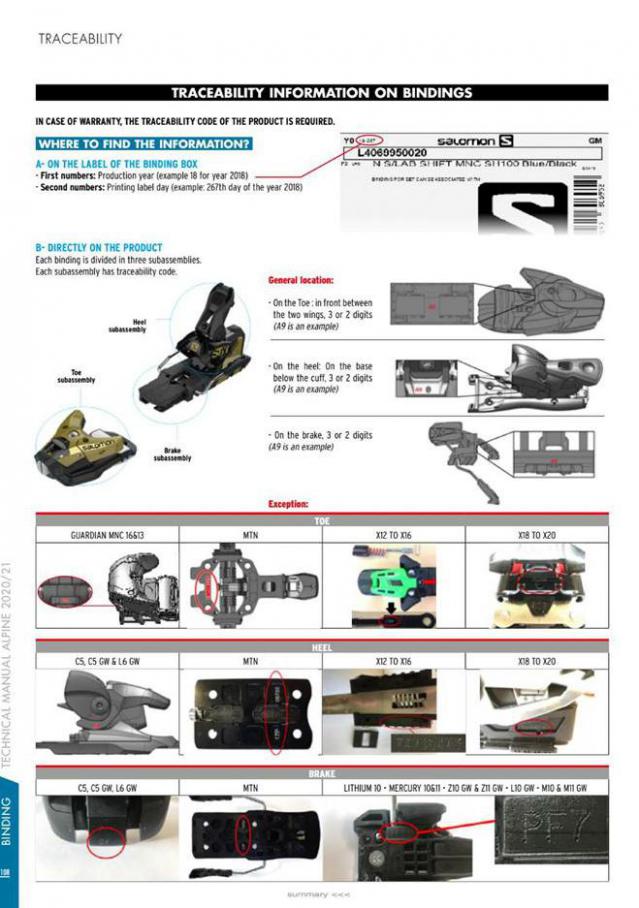  Salomon Tech Manual Alpine 2020-21 . Page 108