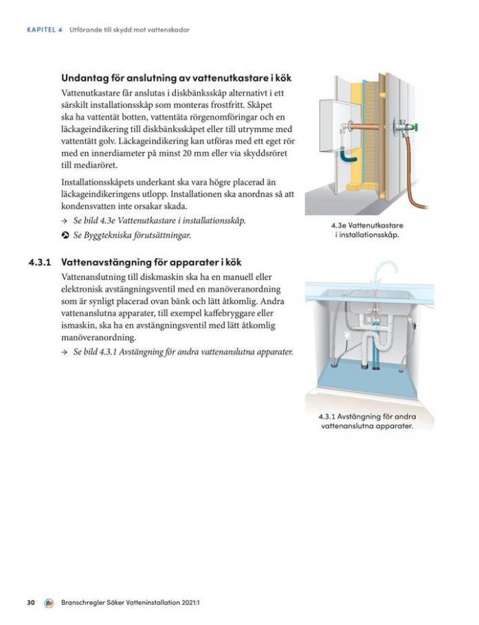  Säker Vatteninstallation 2021:1 . Page 30