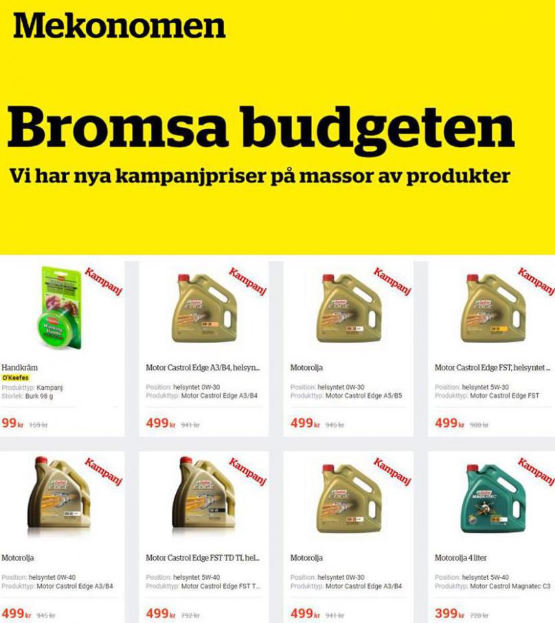 Mekonomen Erbjudande Bromsa Budgeten . Mekonomen (2021-04-30-2021-04-30)