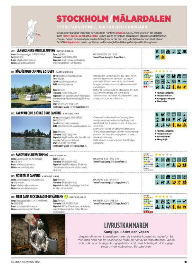  Svensk Camping 2021 . Page 119. Camping