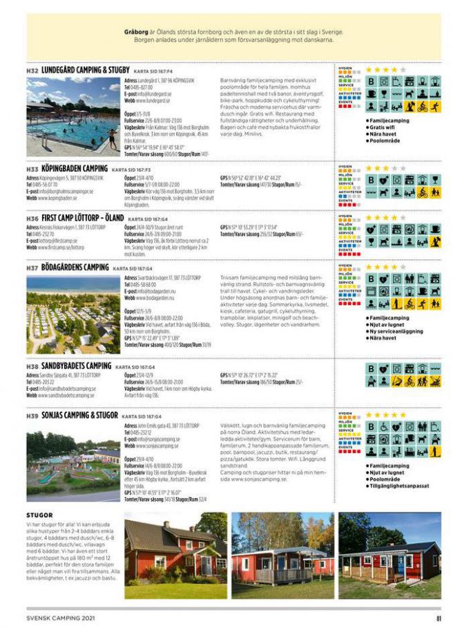  Svensk Camping 2021 . Page 81. Camping
