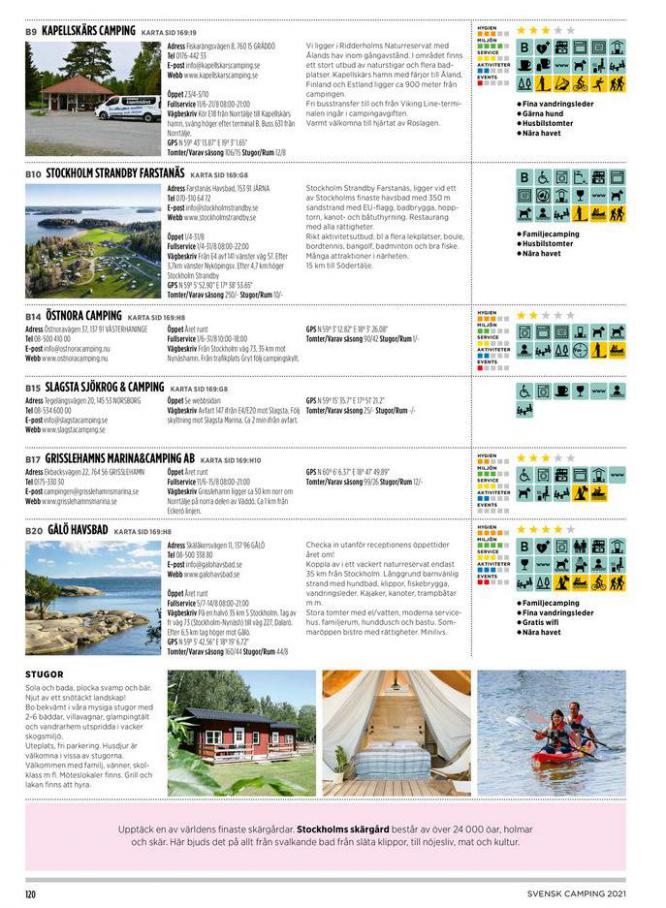  Svensk Camping 2021 . Page 120. Camping