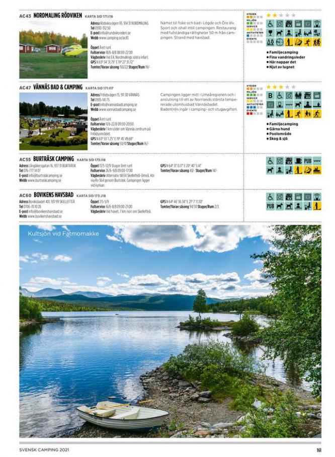  Svensk Camping 2021 . Page 161. Camping