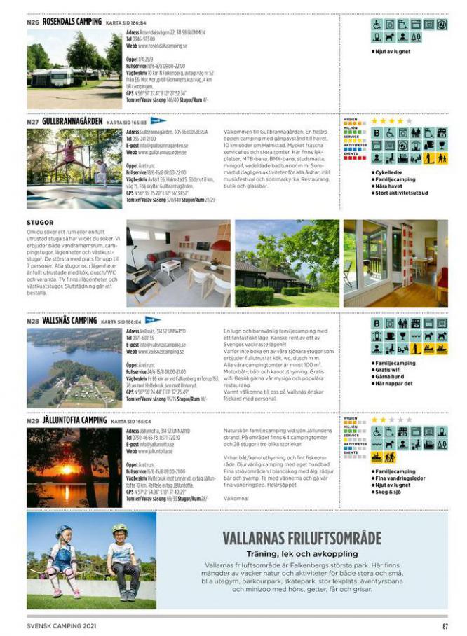  Svensk Camping 2021 . Page 87. Camping