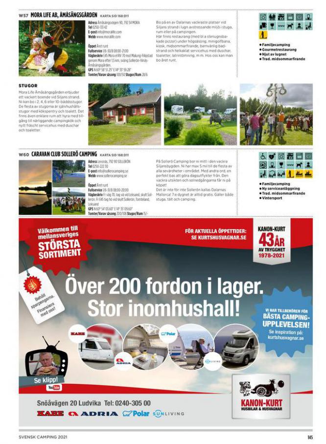  Svensk Camping 2021 . Page 145. Camping