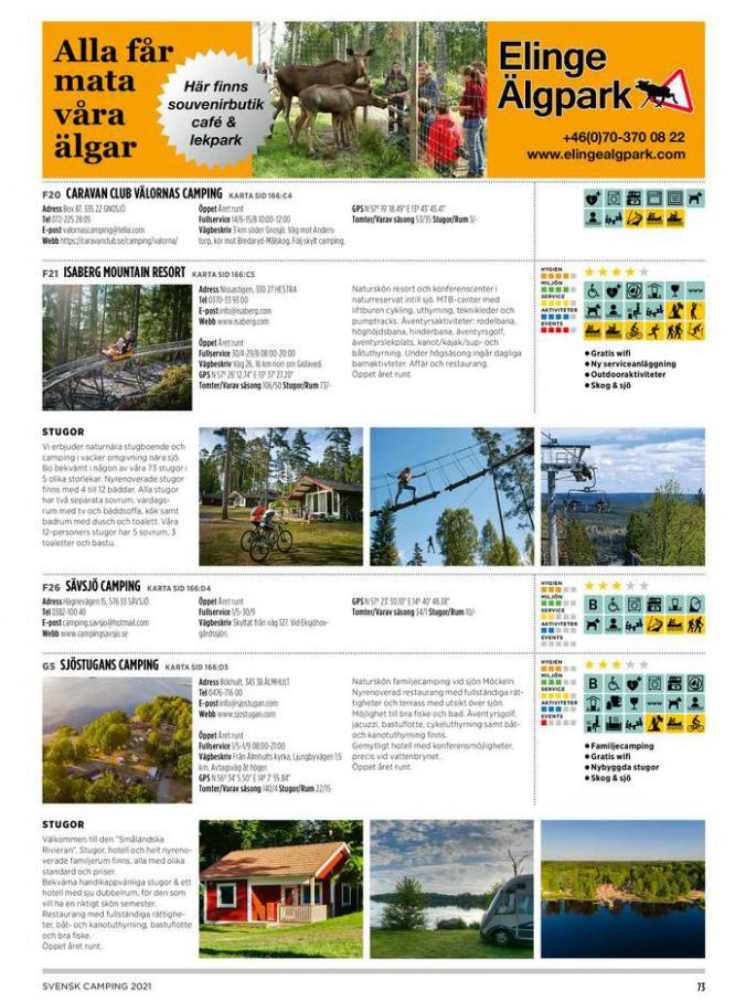  Svensk Camping 2021 . Page 73. Camping