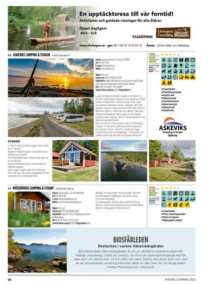  Svensk Camping 2021 . Page 106. Camping