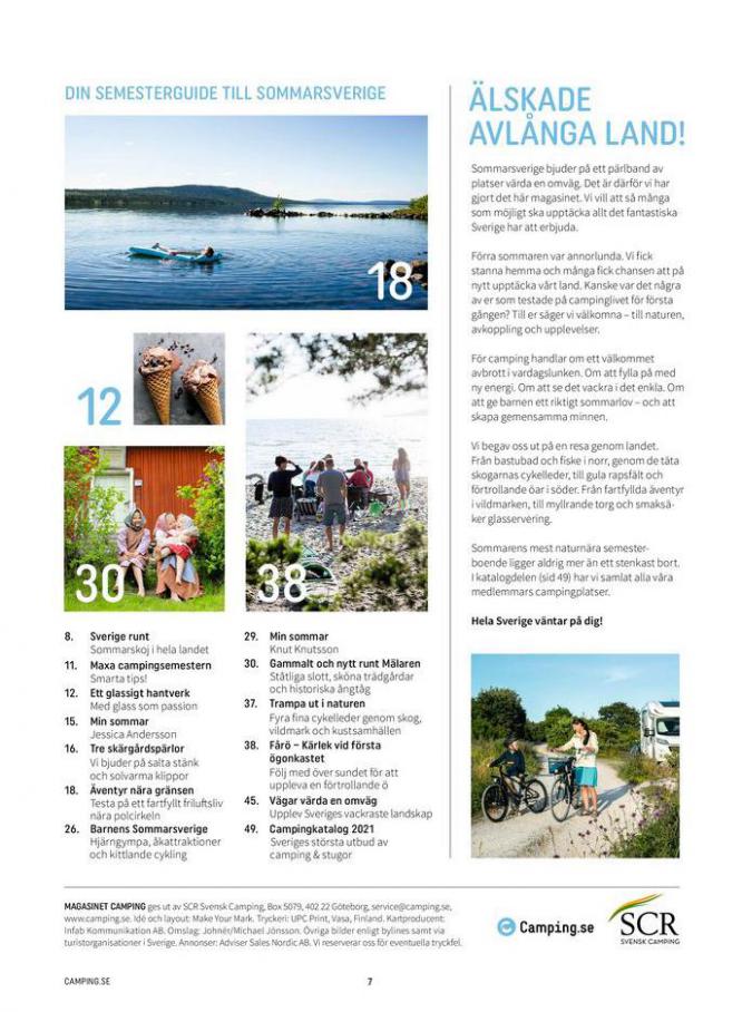  Svensk Camping 2021 . Page 7. Camping