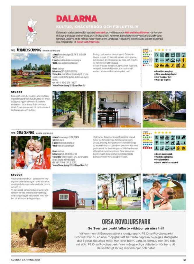  Svensk Camping 2021 . Page 141. Camping