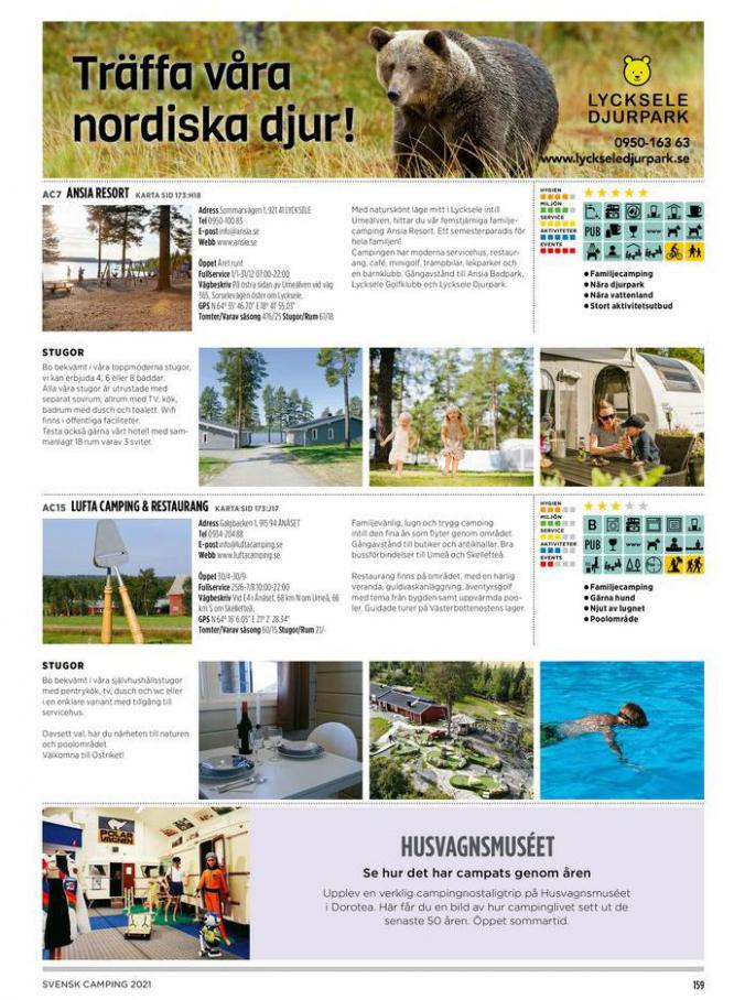  Svensk Camping 2021 . Page 159. Camping