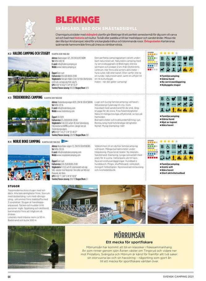  Svensk Camping 2021 . Page 64. Camping