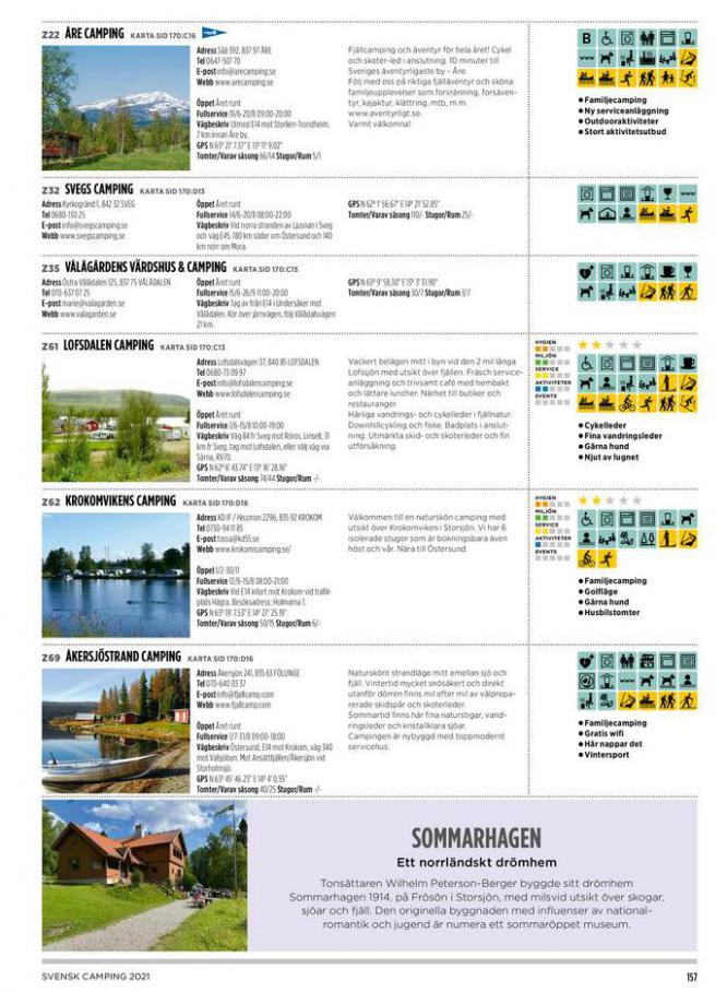  Svensk Camping 2021 . Page 157. Camping