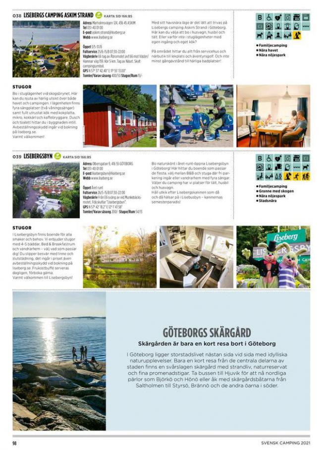  Svensk Camping 2021 . Page 98. Camping