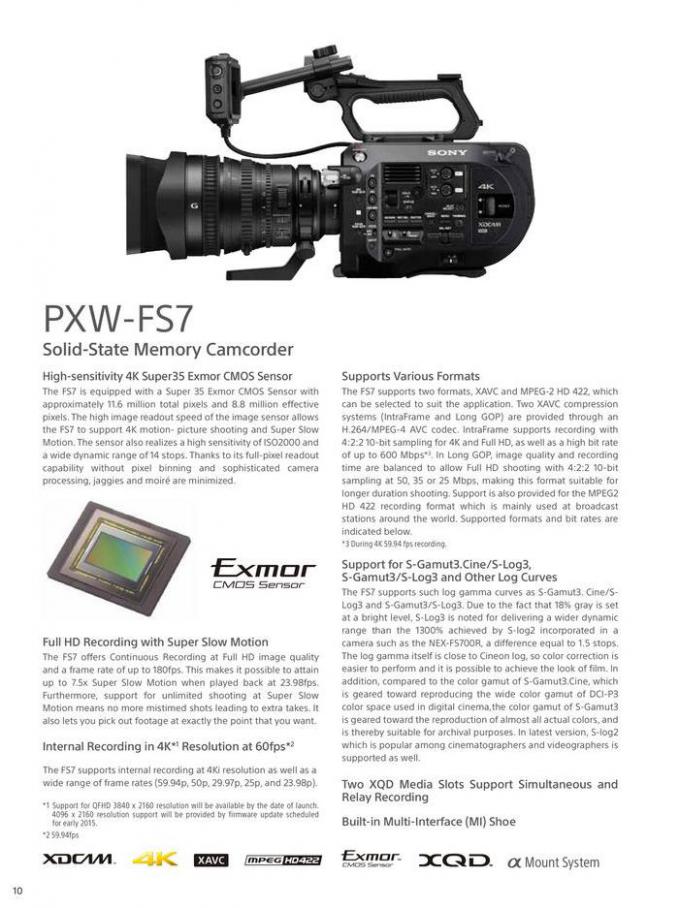 Professional Camcorder Family . Page 10
