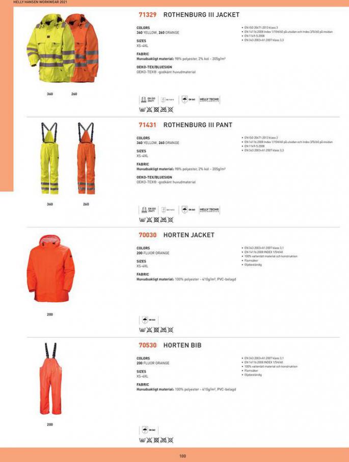  Helly Hansen Workwear Catalogue 2021 . Page 102