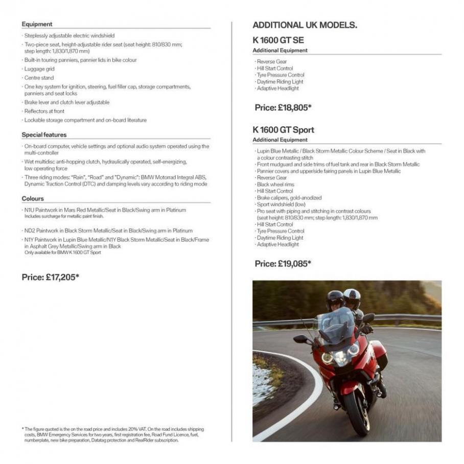  BMW Motorcyklar K1600GT . Page 7