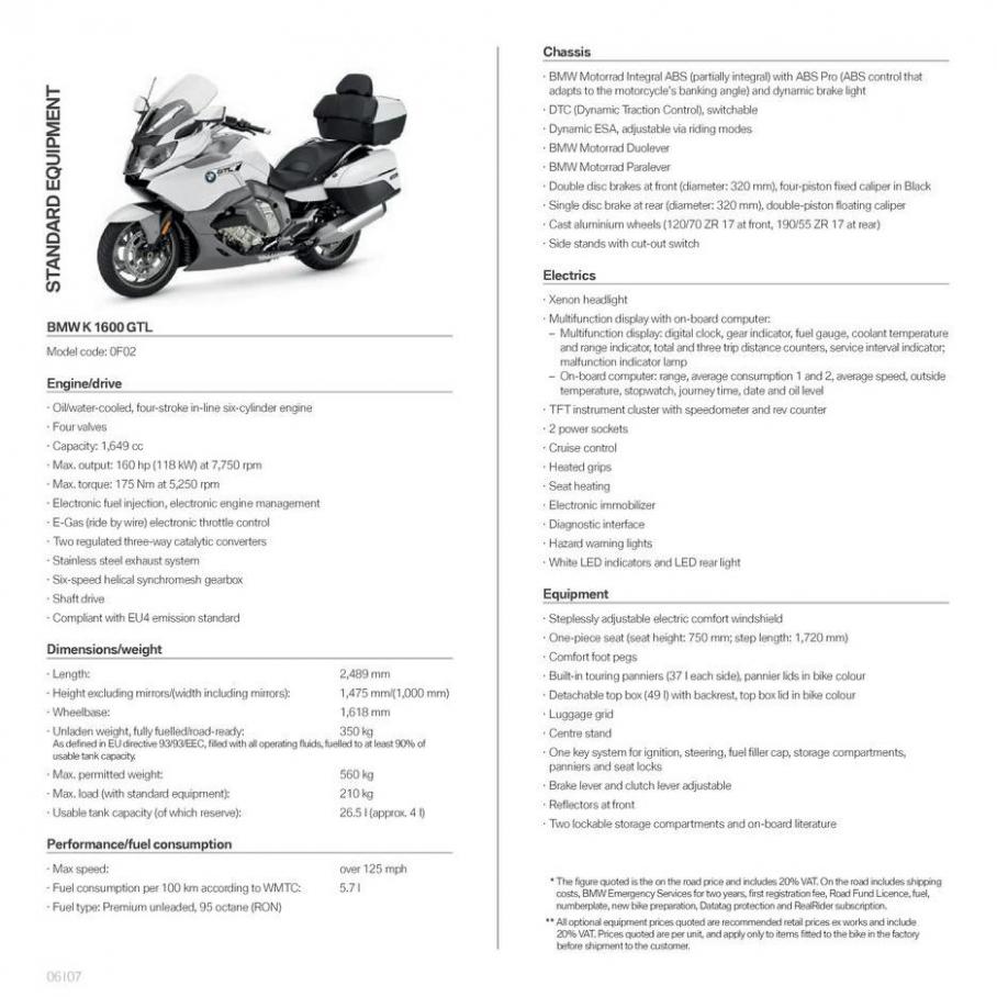  BMW Motorcyklar K1600GTL . Page 6