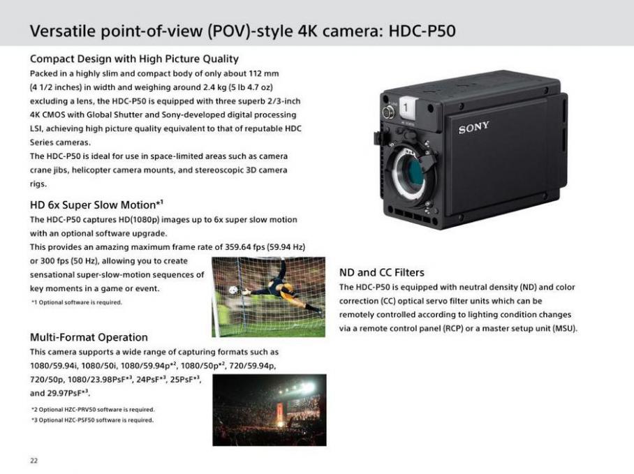  Sony HDC Series . Page 22