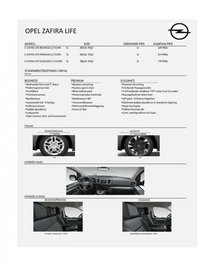  Opel - e-Zafira Life . Page 2