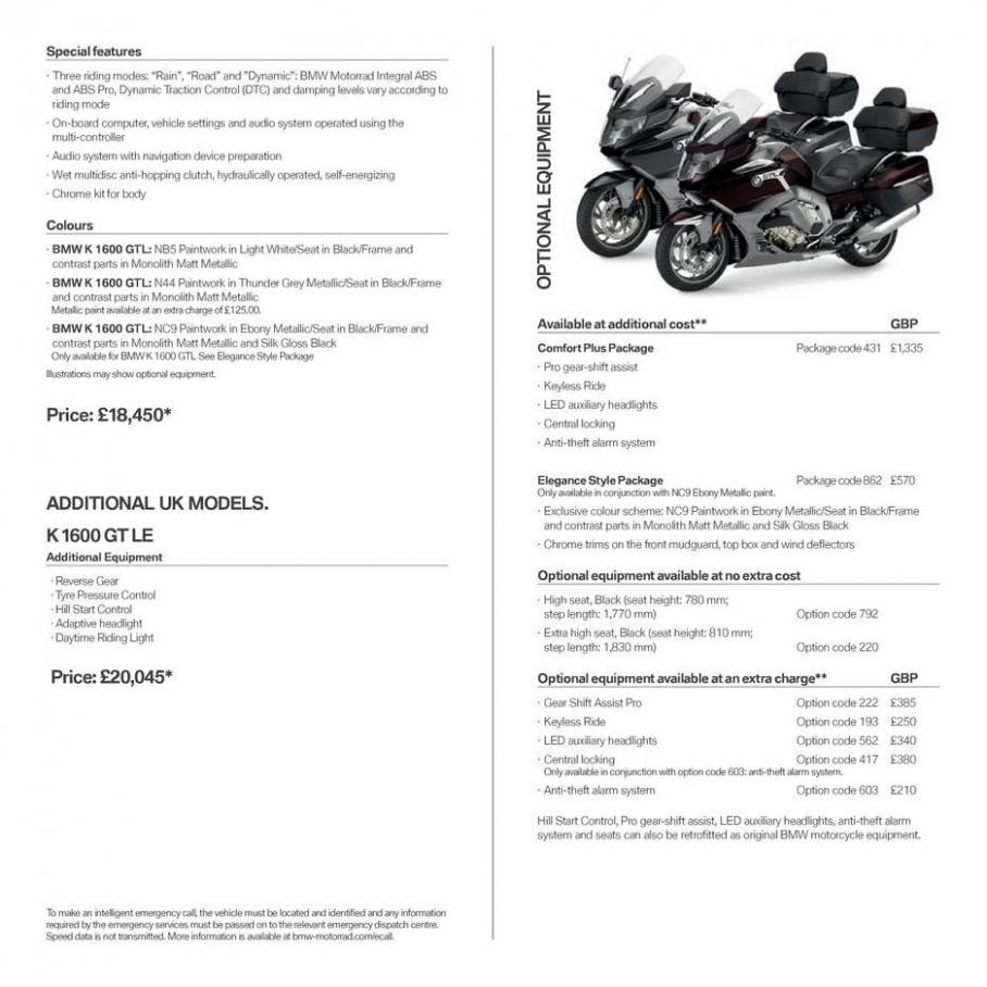  BMW Motorcyklar K1600GTL . Page 7