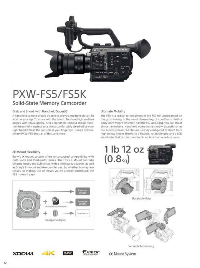  Professional Camcorder Family . Page 12