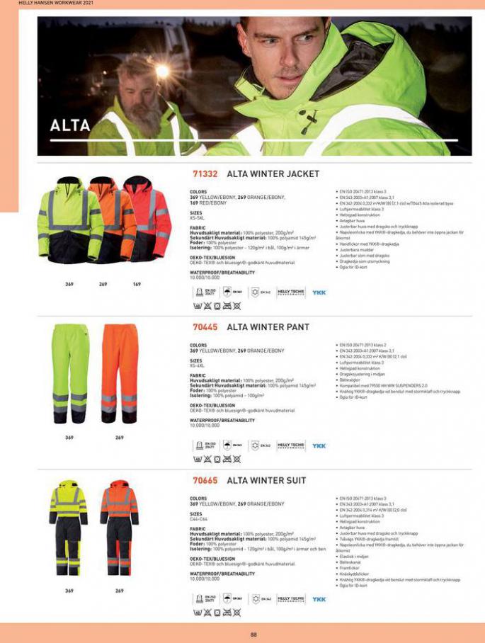 Helly Hansen Workwear Catalogue 2021 . Page 90
