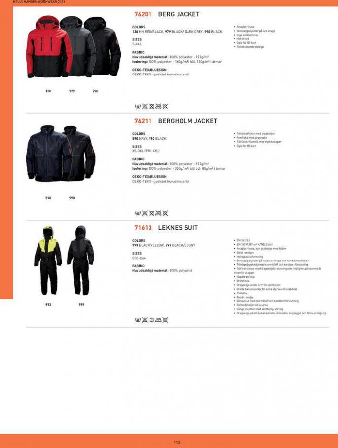  Helly Hansen Workwear Catalogue 2021 . Page 114