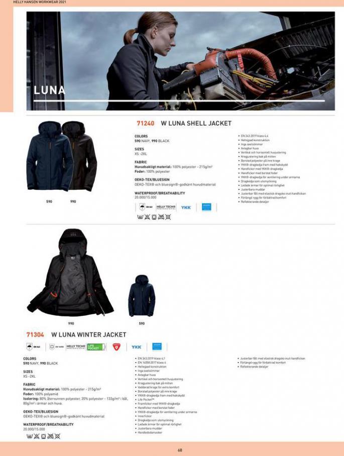  Helly Hansen Workwear Catalogue 2021 . Page 70