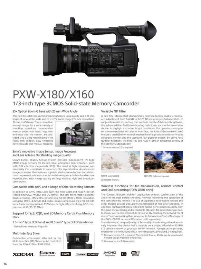  Professional Camcorder Family . Page 16