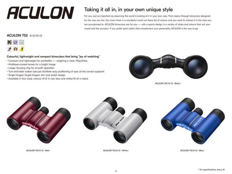 Nikon Sport Optics. Page 16