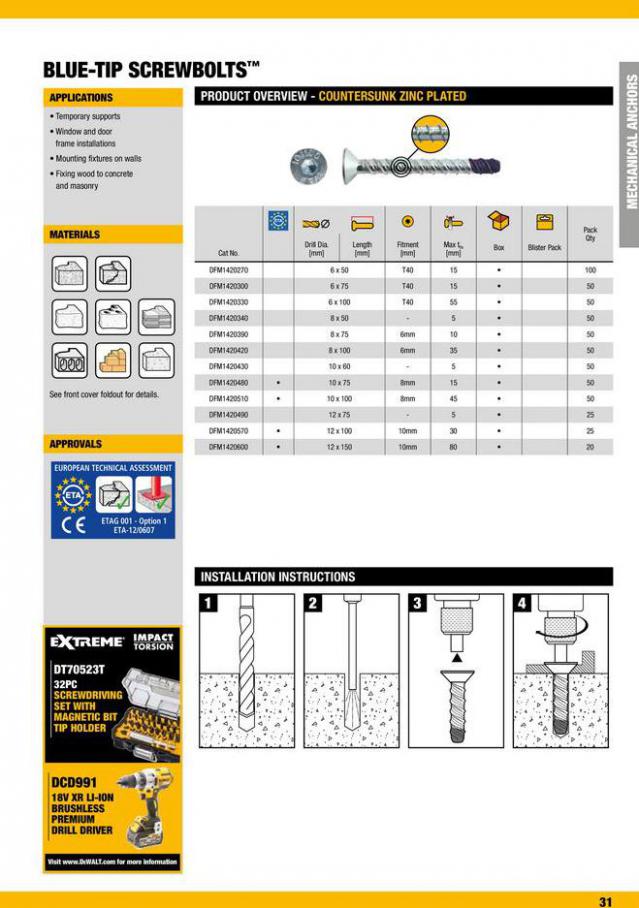 Dewalt Anchors & Fixing Systems. Page 31
