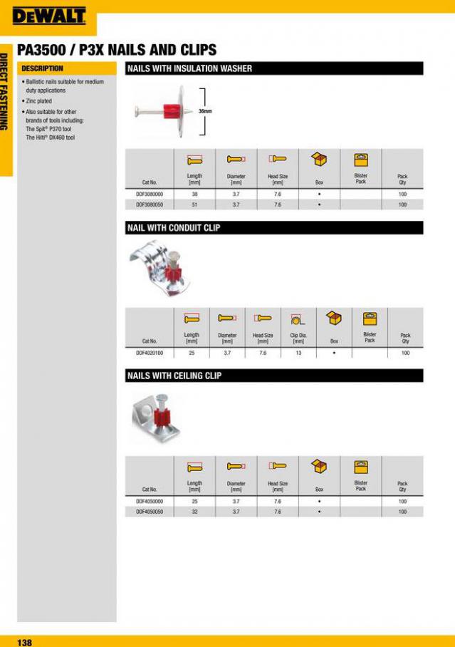 Dewalt Anchors & Fixing Systems. Page 138
