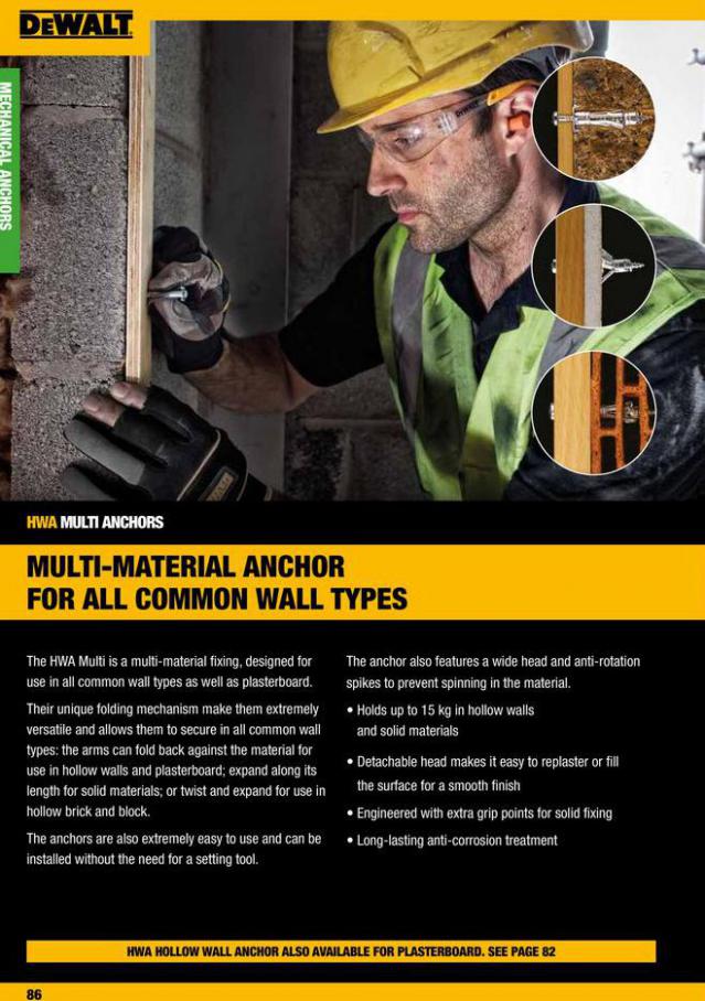 Dewalt Anchors & Fixing Systems. Page 86