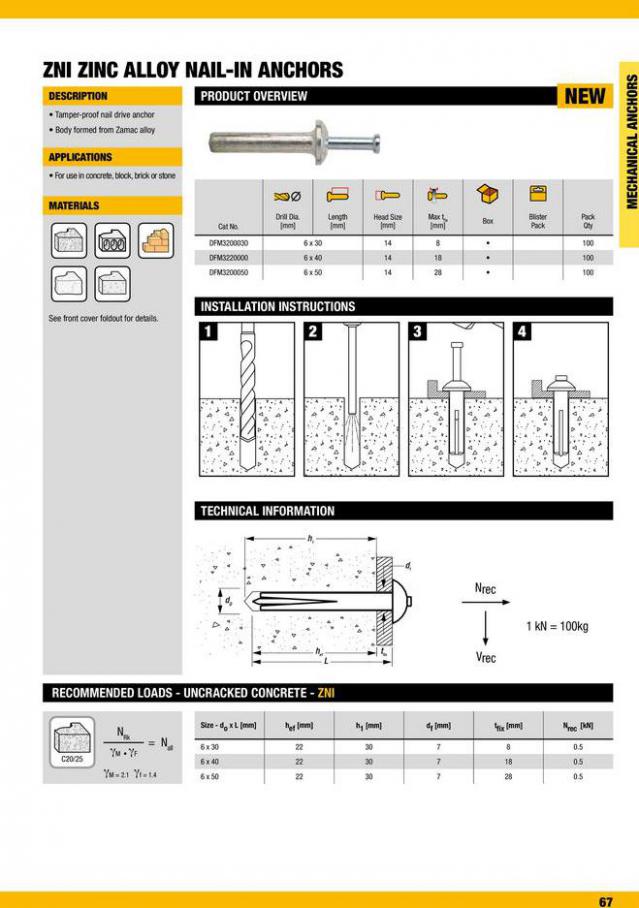 Dewalt Anchors & Fixing Systems. Page 67