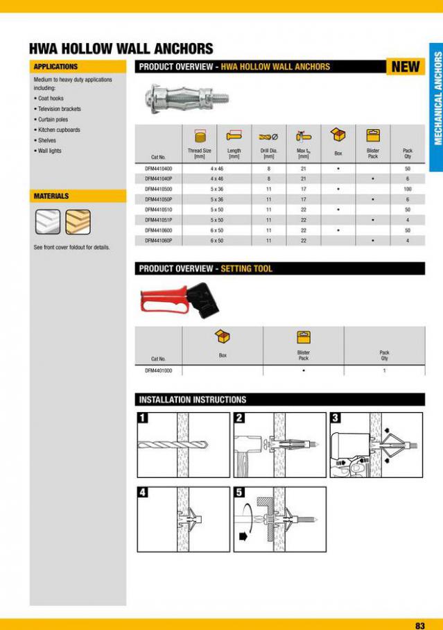 Dewalt Anchors & Fixing Systems. Page 83