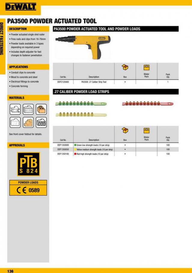Dewalt Anchors & Fixing Systems. Page 136