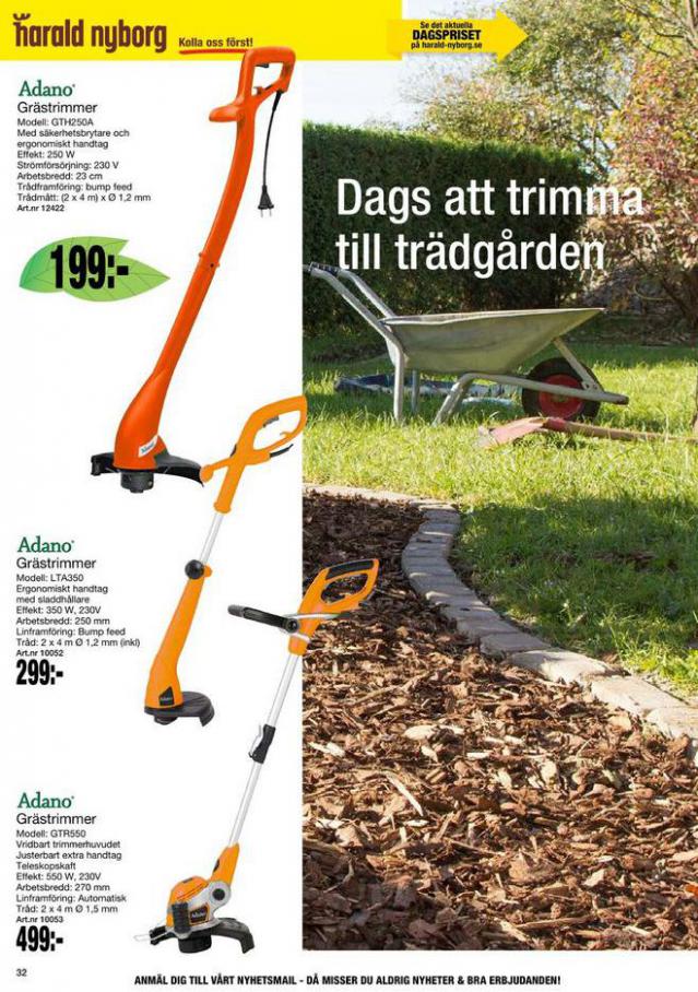 Harald Nyborg Erbjudande Trädgårdsverktyg 2021. Page 32