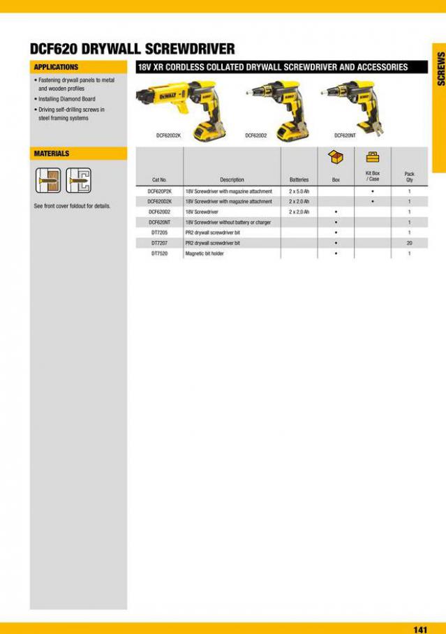 Dewalt Anchors & Fixing Systems. Page 141